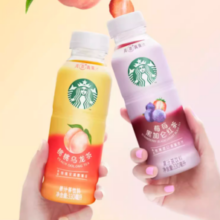 原果汁含量≥20%！Starbucks 星巴克 桃桃乌龙茶/莓莓黑加仑果汁茶饮料 330ml*6瓶