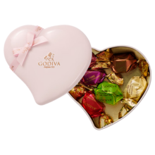 GODIVA 歌帝梵 粉色心形立方巧克力6颗 巧克力礼盒 *2件
