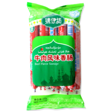 PLUS会员：双汇 清伊坊 牛肉风味香肠500g 清真牛肉火腿肠