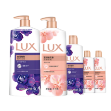 PLUS会员:力士（LUX）精油香氛沐浴露 幽莲1kg+桃花1kg+赠旅行装550g或补充装600g