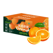 PLUS会员：绿水秦川赣南脐橙 5斤中大 单果106g 净4.5斤 爆甜款
