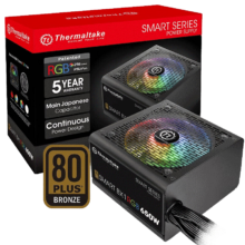 plus会员：Thermaltake（Tt）额定650W Smart BX1 RGB 650 电脑电源