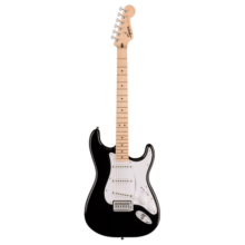 FENDER芬达吉他音速sonic ST型单单单枫木指板白色护板电吉他 黑色