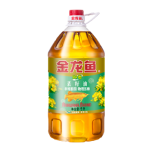 金龙鱼食用油 非转基因纯香低芥酸菜籽油 5L 菜油大桶家用油物理压榨 5L