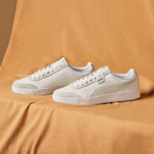 PLUS会员、京东百亿补贴：PUMA 彪马 经典复古休闲板鞋 COURT 371931 白-水泥灰