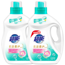 超能 洗衣液3kg*2瓶  12斤家庭实惠装 去渍洁净 花漾柔护 持久留香