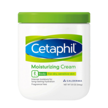 Cetaphil丝塔芙大白罐保湿霜婴儿润肤乳身体乳温和补水敏感肌宝宝适用原装 大白罐566g*1瓶（温和不刺激）