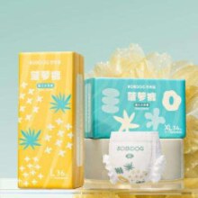 plus会员：BoBDoG 巴布豆 新菠萝婴儿 XXL码68片/箱(2包)*2件