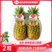 plus会员:佳农 菲律宾菠萝 2个装＊2件