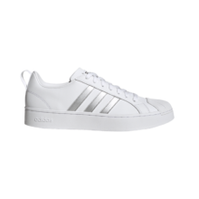 plus会员:adidas「小贝壳头」STREETCHECK板鞋小白鞋男女阿迪达斯轻运动 白色/银色 37(230mm)