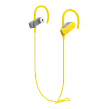 铁三角 SPORT50BT 颈挂式入耳蓝牙耳机 无线耳机 运动跑步防水音乐手机电脑耳麦 黄色