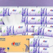 PLUS会员：心相印 薰衣草系列抽纸 3层*100抽*21包/箱
