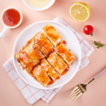 plus会员：奥斯托马 烤冷面片600g 10片方便食品速食 东北特色美食自带酱料
