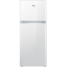 TCL118升双开门两门二门养鲜冰箱小户型小型家用电冰箱迷你租房办公室LED照明节能冰箱BCD-118KA9 芭蕾白