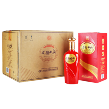 双沟 柔和双沟 红精品 浓香型白酒52度450ml*6瓶整箱装 高度白酒 绵柔