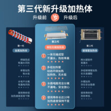 志高（CHIGO）即热式电热水器 6500W速热电热水器小厨宝省电家用集成洗澡免储水多功率可调防漏电 银色 KBR-B65