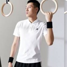 XTEP 特步 纯色运动POLO衫