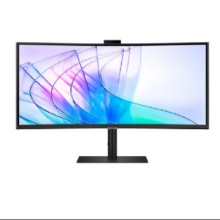 新品预售、plus会员：三星（SAMSUNG）34英寸 2K 100Hz 1000R曲面 内置摄像头 办公显示器LS34C652VACXXF