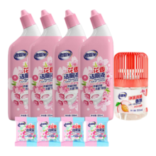 PLUS会员:老管家 洁厕套装（花香洁厕液500ml*4+花香洁厕宝50g*4+净味香氛350ml）＋赠家政服务2小时/30元京豆