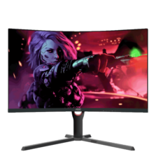 AOC 27英寸 1000R 2K高清 170Hz 快速液晶1ms HDR400 广色域 窄边框 旋转升降 曲面电竞电脑显示器 CQ27G3SE