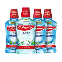 Colgate 高露洁 盐白鲜果酷爽漱口水500mL*4瓶