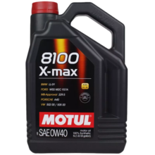 摩特（MOTUL）8100X-max 酯类全合成机油 汽机油润滑油 维修保养 0W-40 5L