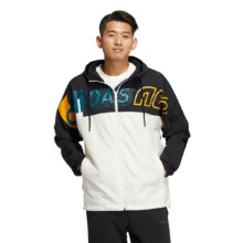 14日10点：adidas NEO 阿迪达斯 男士舒适运动休闲连帽防风服