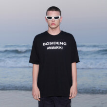 BOSIDENG 波司登 ANNAKIKI 联名 休闲T恤 黑/白