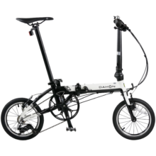 大行（DAHON）K3折叠自行车小轮自行车14英寸3速成人学生通勤车载单车KAA433 黑白色