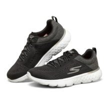 斯凯奇（Skechers）女跑鞋跑步轻便夏季网布舒适网面运动鞋女网面鞋667055 黑色/灰色/BKGY 37