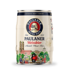 保拉纳（PAULANER）柏龙 酵母型小麦白啤 5L*1桶装 德国原装进口