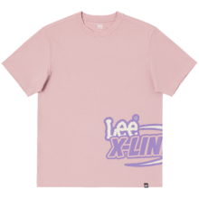 Lee 印花短袖T恤 粉色