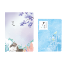 誉品（YUPIN）笔记本本子文具 记事本小清新简约大号考研学生用日记本 8本装-A5-走过风景