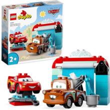 乐高（LEGO）积木玩具 得宝大颗粒系列 10996闪电麦坤与板牙的洗车之乐 2岁+