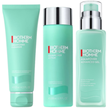 碧欧泉（BIOTHERM）男士水动力123套装 水200ml+乳100ml+洁面125ml 保湿提亮护肤礼盒