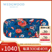 WEDGWOOD 威基伍德 嫣红牡丹 三明治盘 骨瓷 方形餐盘菜盘 蓝色