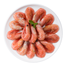 20日0点、plus会员：禧美海产 加拿大熟冻北极甜虾1kg/盒 2斤装 45-65只/斤