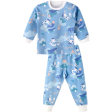 aqpa婴儿内衣套装纯棉衣服秋冬男女宝宝儿童秋衣秋裤（适合20℃左右） 马戏团 100cm