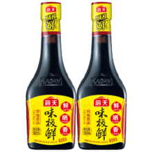 PLUS会员：海天 酱油 味极鲜特级生抽 380ml*2