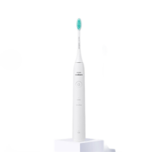 飞利浦（PHILIPS）电动牙刷 成人声波震动情侣牙刷 2种模式 轻柔护龈 生日礼物女 HX2431/02 白色