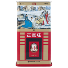 正官庄 人参 韩国原装进口 六年根高丽参 红参 [良字]50支150g（约15根参）皂苷丰富 健康滋补礼盒礼物补品