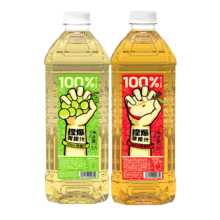 PLUS会员，需首购:哪吒 捏爆百分百果汁饮料 苹果汁2L*1+青提汁2L*1