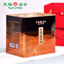 天福茗茶白茶 贡眉白茶 福鼎贡眉白茶一级300g方形铁罐装茶叶