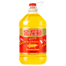 金龙鱼 食用油 黄金比例1:1:1 食用植物调和油 4L 平衡营养 浸出工艺
