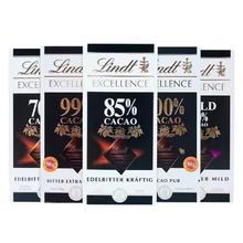 Lindt 瑞士莲 进口Lindt瑞士莲黑巧克力特醇排块50%100%可可黑巧克力