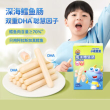 小鹿蓝蓝_深海鳕鱼肠 宝宝零食添加益生元阿拉斯加鳕鱼肉肠 300g
