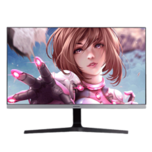 三星（SAMSUNG）28英寸4K显示器UR55设计绘图U28R550UQC超清UHD护眼HDR10接PS5壁挂 黑色底座+银色边框