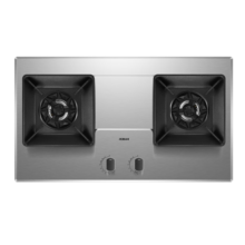 老板（Robam）JZT-57G7A易洁耐用不锈钢5.2kW猛火燃气灶天然气灶双灶家用嵌入式可调节底盘灶具灶台
