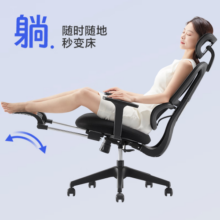 网易严选小蛮腰双背人体工学椅转椅 办公椅电脑椅电竞椅午休可躺椅子 【基础】小蛮腰S5 无头枕无搁脚