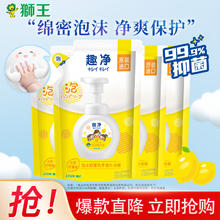 LION 狮王 泡沫柠檬香洗手液200ml*4袋